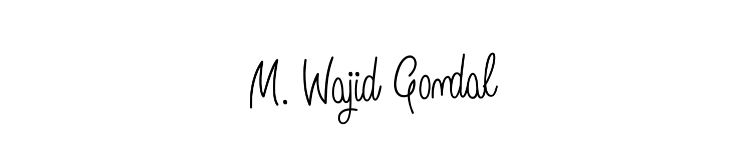 How to Draw M. Wajid Gondal signature style? Angelique-Rose-font-FFP is a latest design signature styles for name M. Wajid Gondal. M. Wajid Gondal signature style 5 images and pictures png