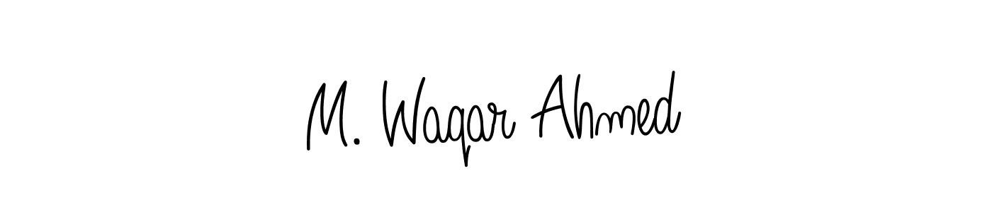 Check out images of Autograph of M. Waqar Ahmed name. Actor M. Waqar Ahmed Signature Style. Angelique-Rose-font-FFP is a professional sign style online. M. Waqar Ahmed signature style 5 images and pictures png