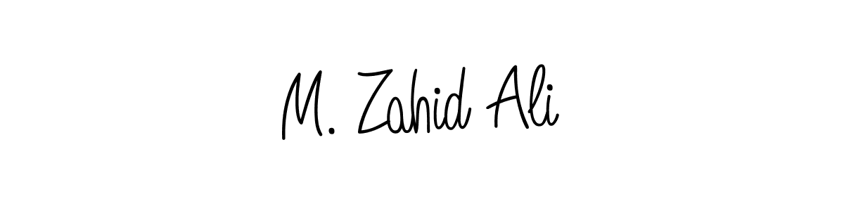 Design your own signature with our free online signature maker. With this signature software, you can create a handwritten (Angelique-Rose-font-FFP) signature for name M. Zahid Ali. M. Zahid Ali signature style 5 images and pictures png