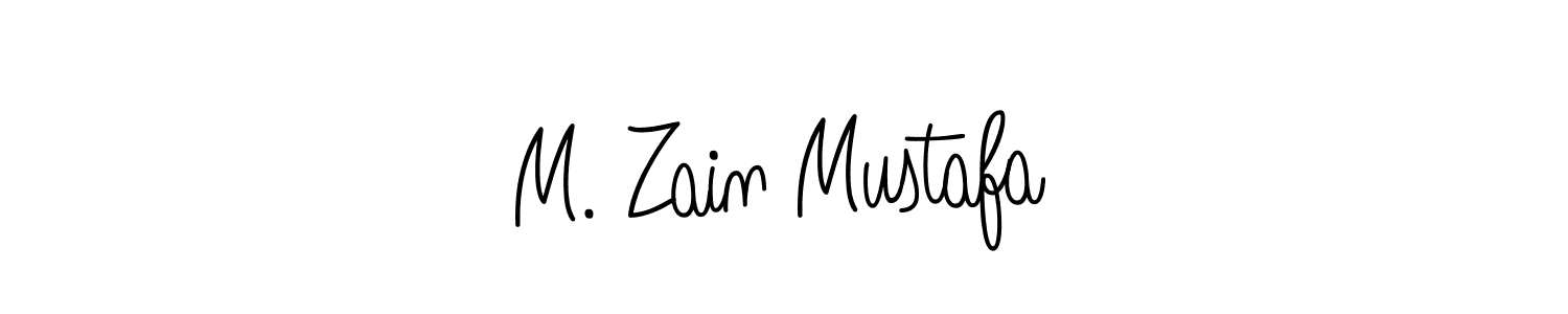 Make a short M. Zain Mustafa signature style. Manage your documents anywhere anytime using Angelique-Rose-font-FFP. Create and add eSignatures, submit forms, share and send files easily. M. Zain Mustafa signature style 5 images and pictures png