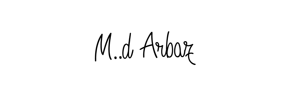 Angelique-Rose-font-FFP is a professional signature style that is perfect for those who want to add a touch of class to their signature. It is also a great choice for those who want to make their signature more unique. Get M..d Arbaz name to fancy signature for free. M..d Arbaz signature style 5 images and pictures png