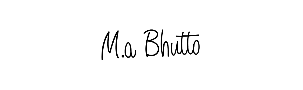 How to make M.a Bhutto signature? Angelique-Rose-font-FFP is a professional autograph style. Create handwritten signature for M.a Bhutto name. M.a Bhutto signature style 5 images and pictures png