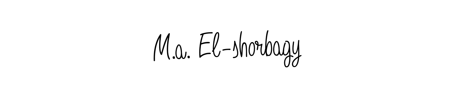 You can use this online signature creator to create a handwritten signature for the name M.a. El-shorbagy. This is the best online autograph maker. M.a. El-shorbagy signature style 5 images and pictures png