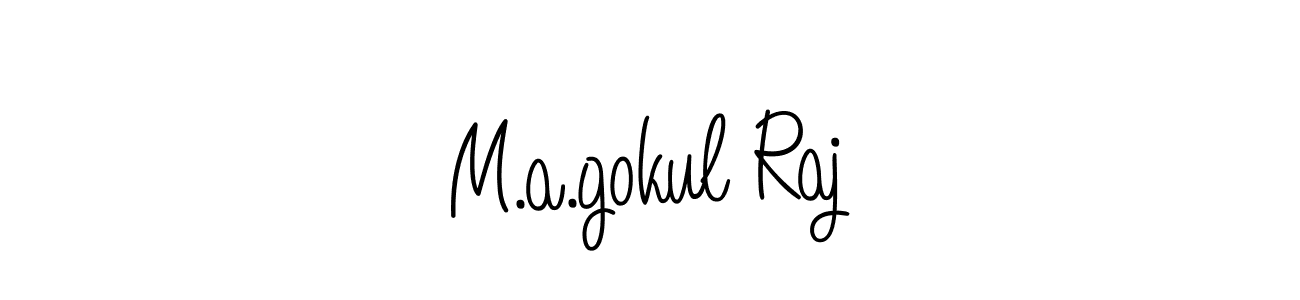 Make a beautiful signature design for name M.a.gokul Raj. Use this online signature maker to create a handwritten signature for free. M.a.gokul Raj signature style 5 images and pictures png