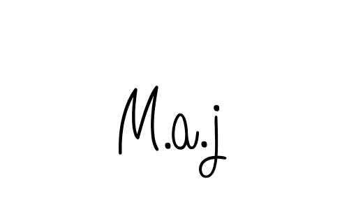 Best and Professional Signature Style for M.a.j. Angelique-Rose-font-FFP Best Signature Style Collection. M.a.j signature style 5 images and pictures png