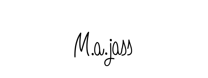 Use a signature maker to create a handwritten signature online. With this signature software, you can design (Angelique-Rose-font-FFP) your own signature for name M.a.jass. M.a.jass signature style 5 images and pictures png