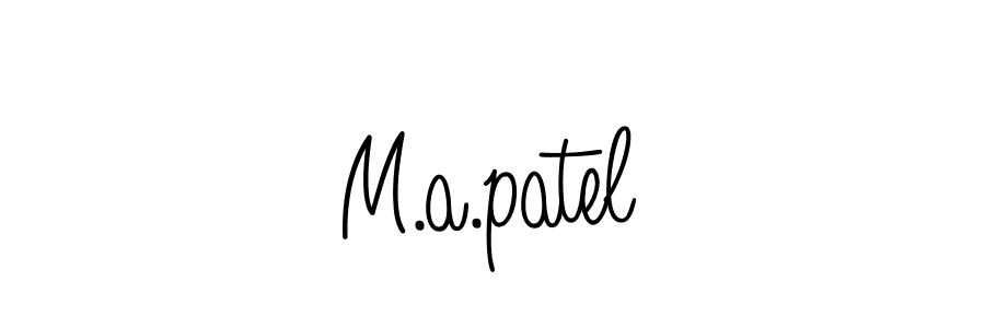 Check out images of Autograph of M.a.patel name. Actor M.a.patel Signature Style. Angelique-Rose-font-FFP is a professional sign style online. M.a.patel signature style 5 images and pictures png