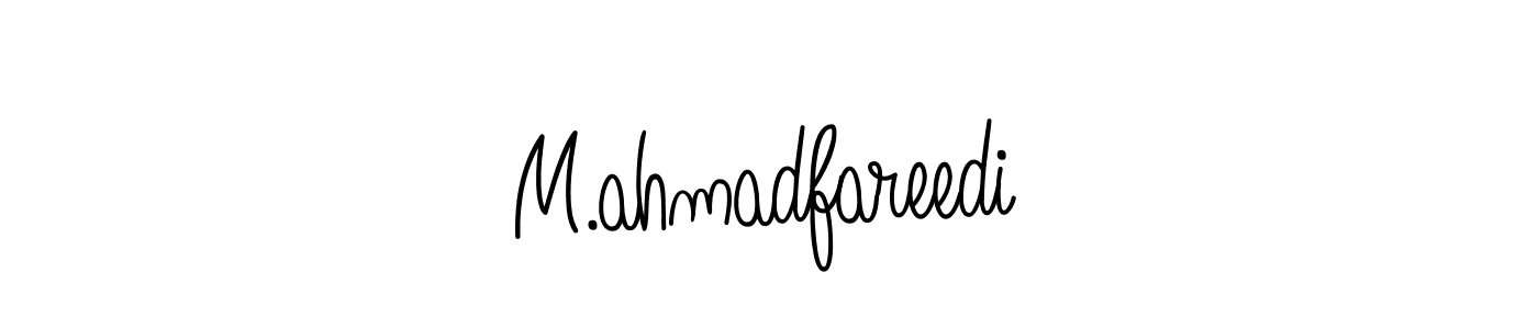 Also we have M.ahmadfareedi name is the best signature style. Create professional handwritten signature collection using Angelique-Rose-font-FFP autograph style. M.ahmadfareedi signature style 5 images and pictures png