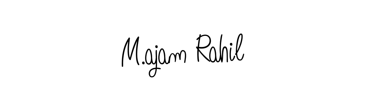 M.ajam Rahil stylish signature style. Best Handwritten Sign (Angelique-Rose-font-FFP) for my name. Handwritten Signature Collection Ideas for my name M.ajam Rahil. M.ajam Rahil signature style 5 images and pictures png