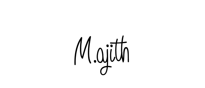 if you are searching for the best signature style for your name M.ajith. so please give up your signature search. here we have designed multiple signature styles  using Angelique-Rose-font-FFP. M.ajith signature style 5 images and pictures png