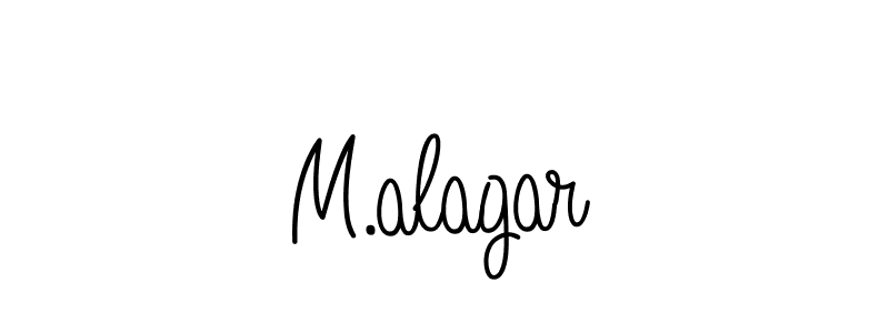 Also we have M.alagar name is the best signature style. Create professional handwritten signature collection using Angelique-Rose-font-FFP autograph style. M.alagar signature style 5 images and pictures png