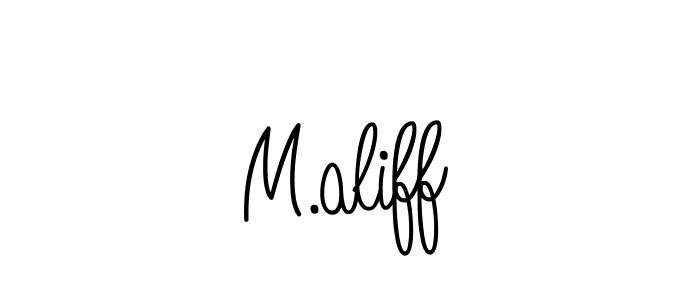How to Draw M.aliff signature style? Angelique-Rose-font-FFP is a latest design signature styles for name M.aliff. M.aliff signature style 5 images and pictures png