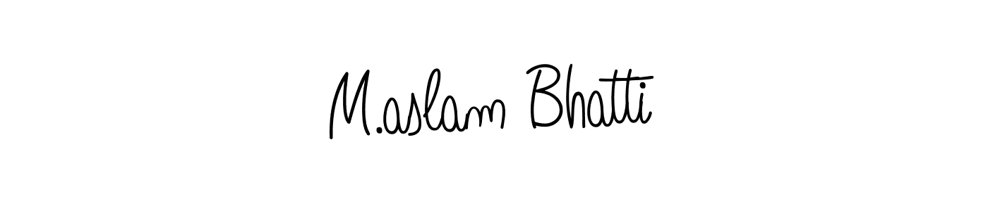 How to Draw M.aslam Bhatti signature style? Angelique-Rose-font-FFP is a latest design signature styles for name M.aslam Bhatti. M.aslam Bhatti signature style 5 images and pictures png