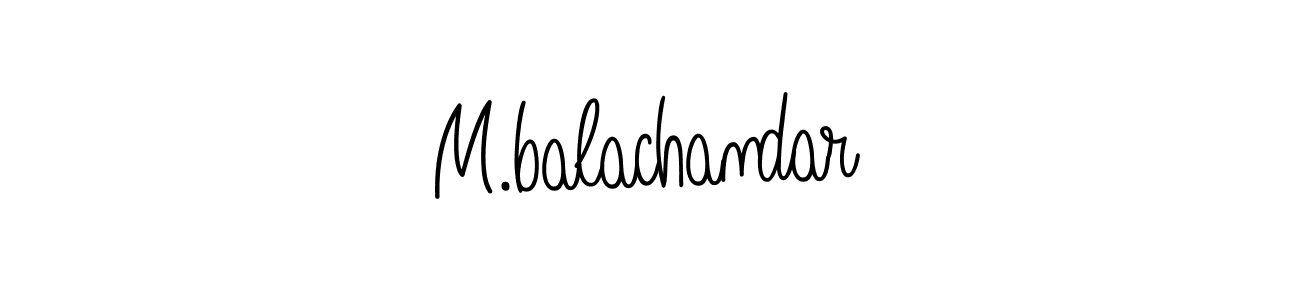 M.balachandar stylish signature style. Best Handwritten Sign (Angelique-Rose-font-FFP) for my name. Handwritten Signature Collection Ideas for my name M.balachandar. M.balachandar signature style 5 images and pictures png