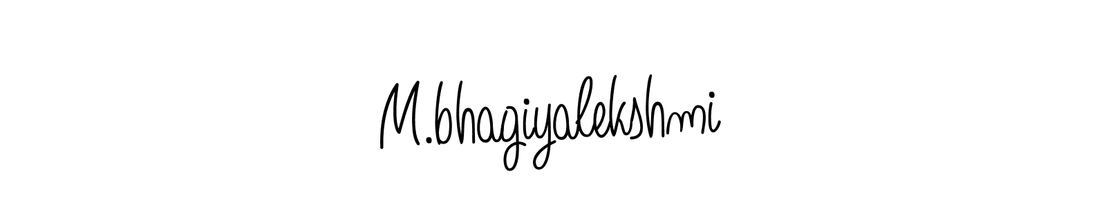 How to make M.bhagiyalekshmi name signature. Use Angelique-Rose-font-FFP style for creating short signs online. This is the latest handwritten sign. M.bhagiyalekshmi signature style 5 images and pictures png
