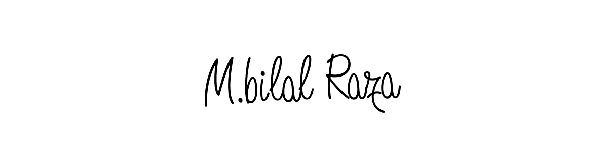 Create a beautiful signature design for name M.bilal Raza. With this signature (Angelique-Rose-font-FFP) fonts, you can make a handwritten signature for free. M.bilal Raza signature style 5 images and pictures png