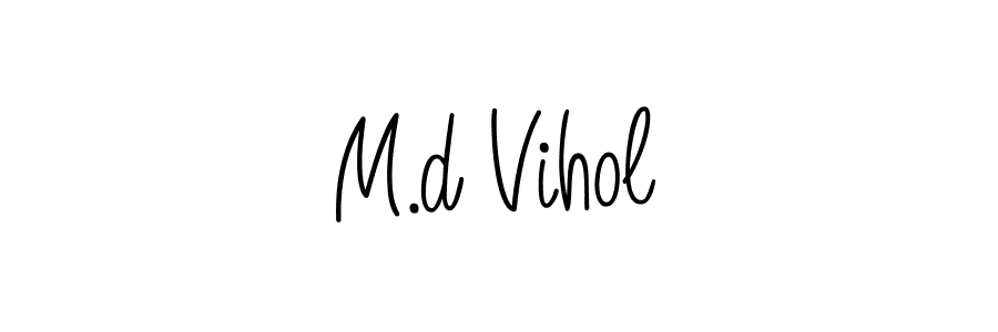 This is the best signature style for the M.d Vihol name. Also you like these signature font (Angelique-Rose-font-FFP). Mix name signature. M.d Vihol signature style 5 images and pictures png