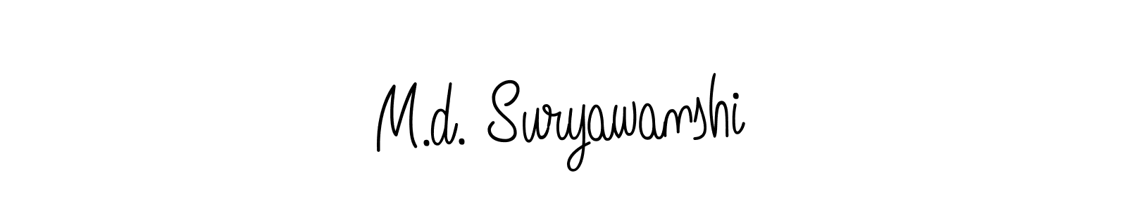 How to Draw M.d. Suryawanshi signature style? Angelique-Rose-font-FFP is a latest design signature styles for name M.d. Suryawanshi. M.d. Suryawanshi signature style 5 images and pictures png