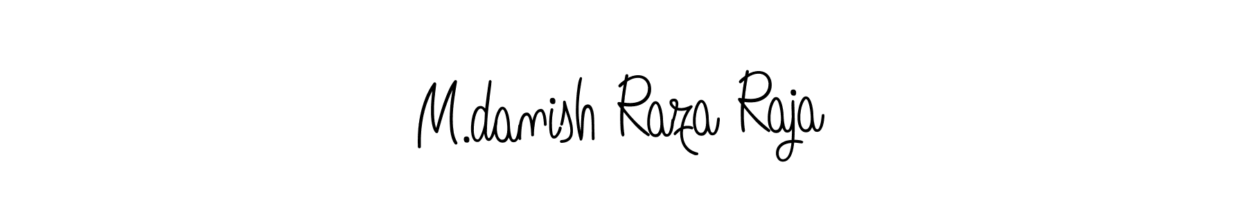 Create a beautiful signature design for name M.danish Raza Raja. With this signature (Angelique-Rose-font-FFP) fonts, you can make a handwritten signature for free. M.danish Raza Raja signature style 5 images and pictures png