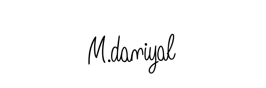 Design your own signature with our free online signature maker. With this signature software, you can create a handwritten (Angelique-Rose-font-FFP) signature for name M.daniyal. M.daniyal signature style 5 images and pictures png