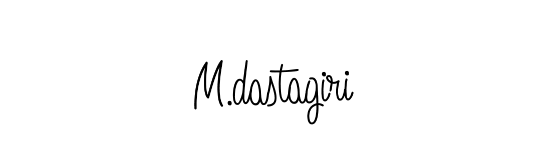 The best way (Angelique-Rose-font-FFP) to make a short signature is to pick only two or three words in your name. The name M.dastagiri include a total of six letters. For converting this name. M.dastagiri signature style 5 images and pictures png