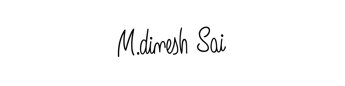 Here are the top 10 professional signature styles for the name M.dinesh Sai. These are the best autograph styles you can use for your name. M.dinesh Sai signature style 5 images and pictures png