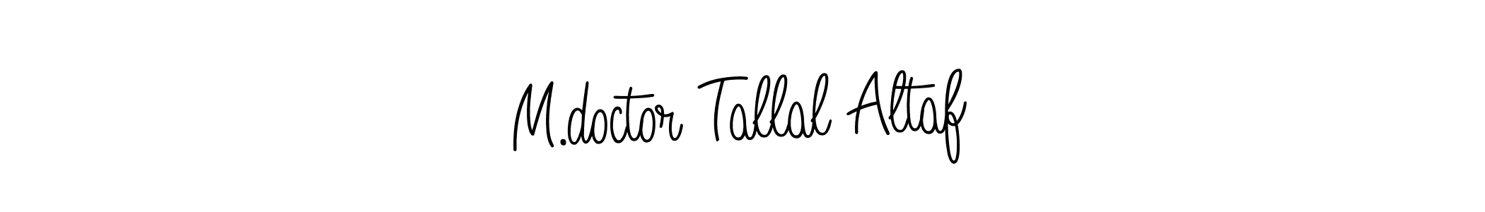 Check out images of Autograph of M.doctor Tallal Altaf name. Actor M.doctor Tallal Altaf Signature Style. Angelique-Rose-font-FFP is a professional sign style online. M.doctor Tallal Altaf signature style 5 images and pictures png