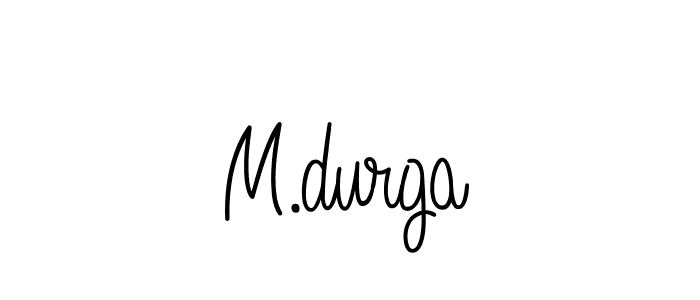 How to make M.durga name signature. Use Angelique-Rose-font-FFP style for creating short signs online. This is the latest handwritten sign. M.durga signature style 5 images and pictures png