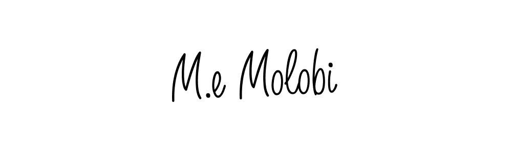 Create a beautiful signature design for name M.e Molobi. With this signature (Angelique-Rose-font-FFP) fonts, you can make a handwritten signature for free. M.e Molobi signature style 5 images and pictures png