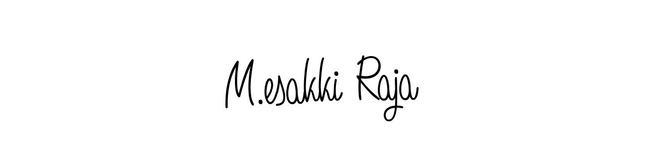 How to make M.esakki Raja signature? Angelique-Rose-font-FFP is a professional autograph style. Create handwritten signature for M.esakki Raja name. M.esakki Raja signature style 5 images and pictures png