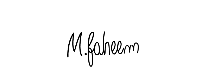 if you are searching for the best signature style for your name M.faheem. so please give up your signature search. here we have designed multiple signature styles  using Angelique-Rose-font-FFP. M.faheem signature style 5 images and pictures png