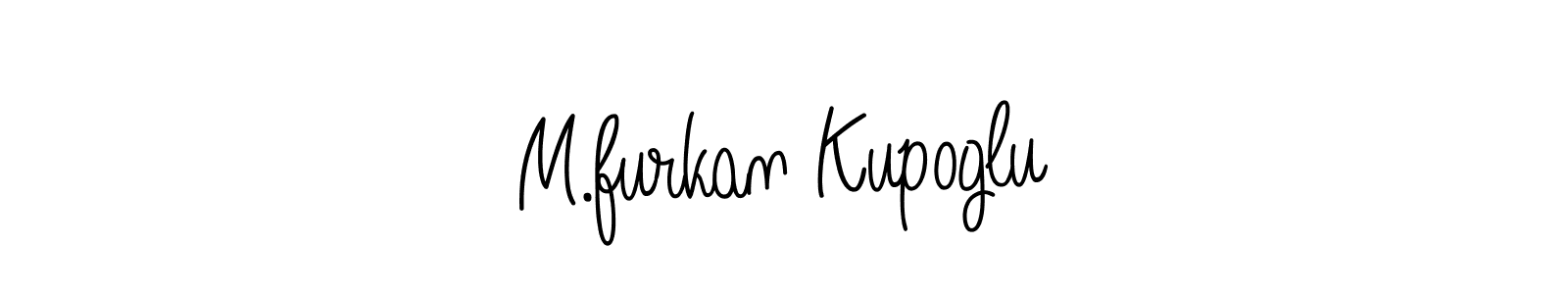 Use a signature maker to create a handwritten signature online. With this signature software, you can design (Angelique-Rose-font-FFP) your own signature for name M.furkan Kupoglu. M.furkan Kupoglu signature style 5 images and pictures png