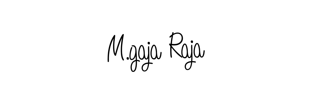 Angelique-Rose-font-FFP is a professional signature style that is perfect for those who want to add a touch of class to their signature. It is also a great choice for those who want to make their signature more unique. Get M.gaja Raja name to fancy signature for free. M.gaja Raja signature style 5 images and pictures png