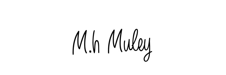 How to Draw M.h Muley signature style? Angelique-Rose-font-FFP is a latest design signature styles for name M.h Muley. M.h Muley signature style 5 images and pictures png