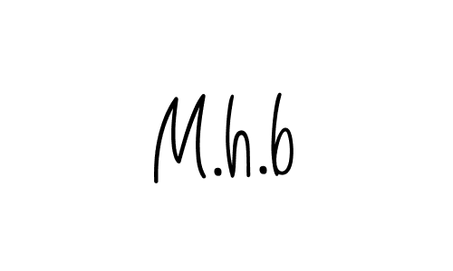 You can use this online signature creator to create a handwritten signature for the name M.h.b. This is the best online autograph maker. M.h.b signature style 5 images and pictures png