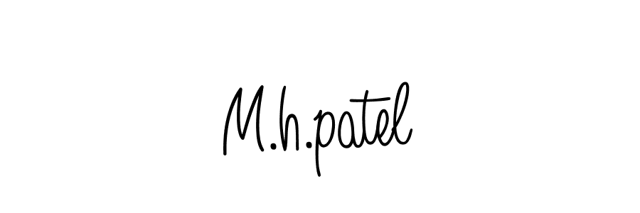 Also we have M.h.patel name is the best signature style. Create professional handwritten signature collection using Angelique-Rose-font-FFP autograph style. M.h.patel signature style 5 images and pictures png