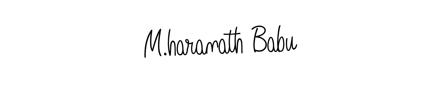 Once you've used our free online signature maker to create your best signature Angelique-Rose-font-FFP style, it's time to enjoy all of the benefits that M.haranath Babu name signing documents. M.haranath Babu signature style 5 images and pictures png