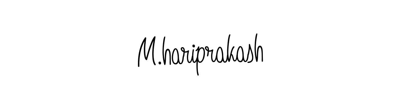 Once you've used our free online signature maker to create your best signature Angelique-Rose-font-FFP style, it's time to enjoy all of the benefits that M.hariprakash name signing documents. M.hariprakash signature style 5 images and pictures png