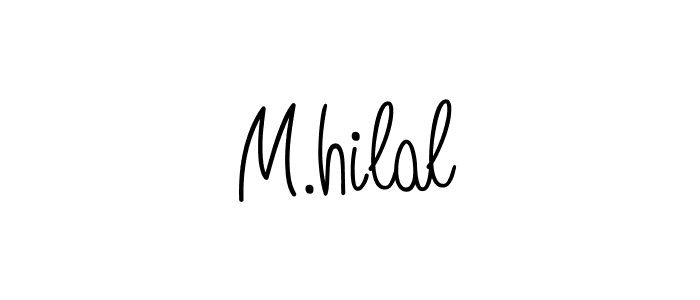 Create a beautiful signature design for name M.hilal. With this signature (Angelique-Rose-font-FFP) fonts, you can make a handwritten signature for free. M.hilal signature style 5 images and pictures png