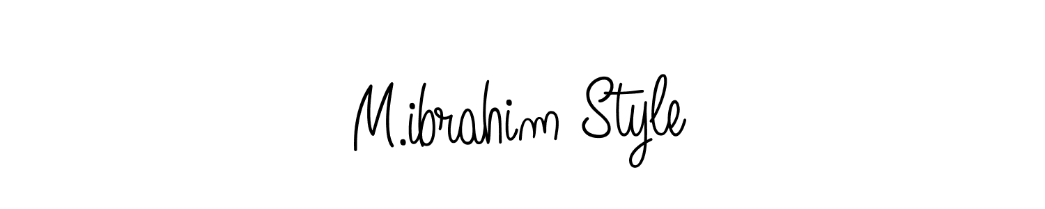 Create a beautiful signature design for name M.ibrahim Style. With this signature (Angelique-Rose-font-FFP) fonts, you can make a handwritten signature for free. M.ibrahim Style signature style 5 images and pictures png