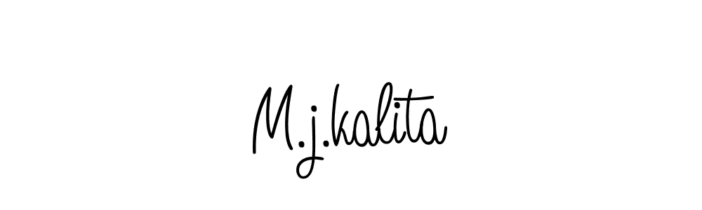You should practise on your own different ways (Angelique-Rose-font-FFP) to write your name (M.j.kalita) in signature. don't let someone else do it for you. M.j.kalita signature style 5 images and pictures png
