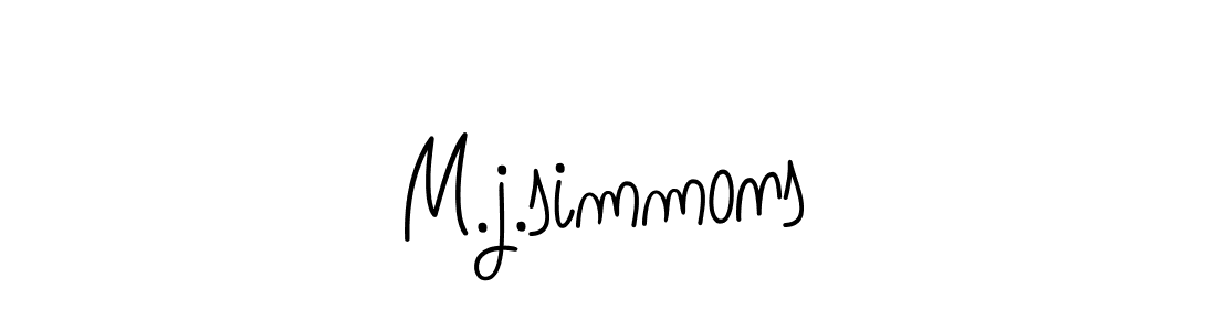 Also we have M.j.simmons name is the best signature style. Create professional handwritten signature collection using Angelique-Rose-font-FFP autograph style. M.j.simmons signature style 5 images and pictures png