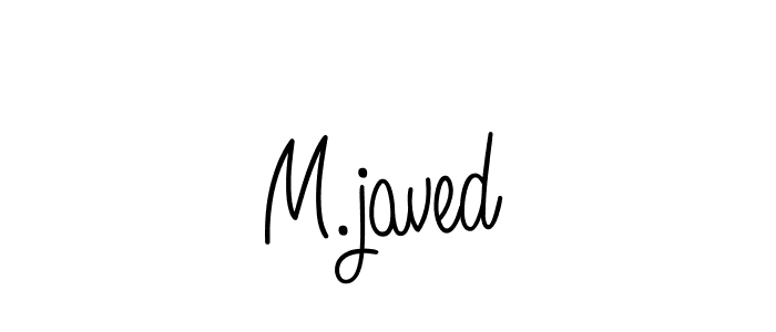 Design your own signature with our free online signature maker. With this signature software, you can create a handwritten (Angelique-Rose-font-FFP) signature for name M.javed. M.javed signature style 5 images and pictures png