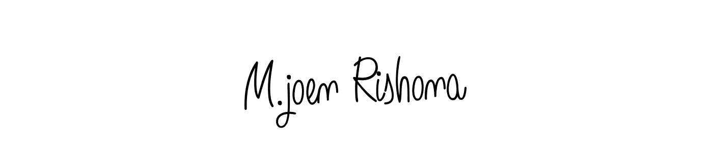 Once you've used our free online signature maker to create your best signature Angelique-Rose-font-FFP style, it's time to enjoy all of the benefits that M.joen Rishona name signing documents. M.joen Rishona signature style 5 images and pictures png
