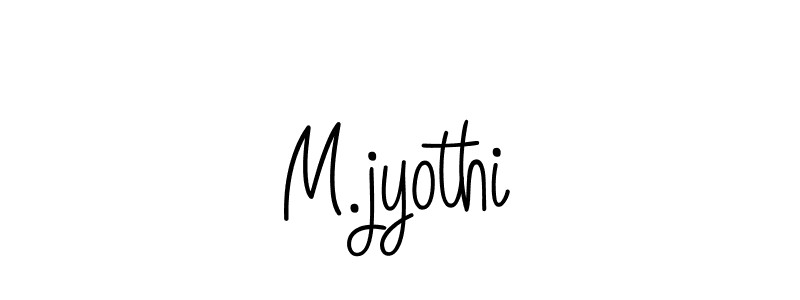 Make a short M.jyothi signature style. Manage your documents anywhere anytime using Angelique-Rose-font-FFP. Create and add eSignatures, submit forms, share and send files easily. M.jyothi signature style 5 images and pictures png