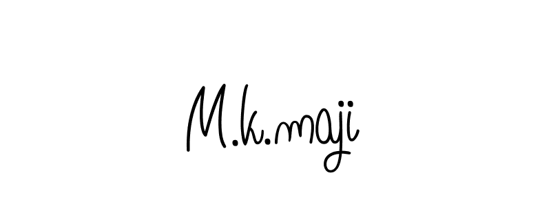 Create a beautiful signature design for name M.k.maji. With this signature (Angelique-Rose-font-FFP) fonts, you can make a handwritten signature for free. M.k.maji signature style 5 images and pictures png