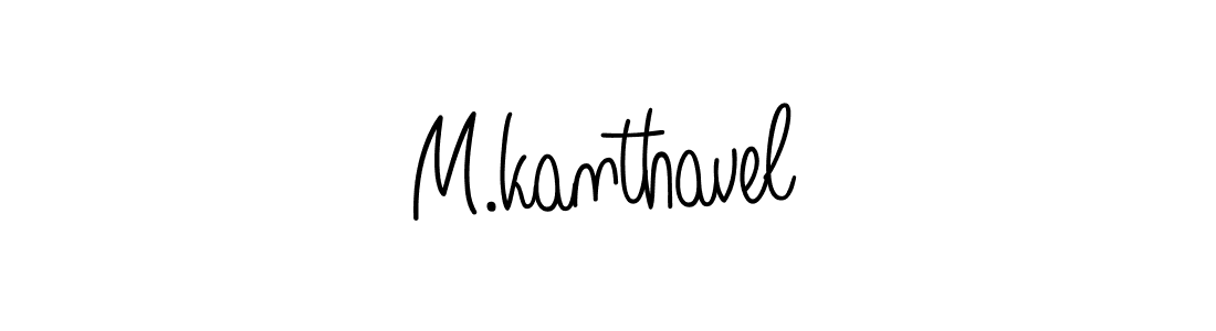 You should practise on your own different ways (Angelique-Rose-font-FFP) to write your name (M.kanthavel) in signature. don't let someone else do it for you. M.kanthavel signature style 5 images and pictures png