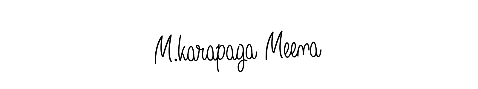 You can use this online signature creator to create a handwritten signature for the name M.karapaga Meena. This is the best online autograph maker. M.karapaga Meena signature style 5 images and pictures png