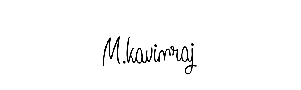 The best way (Angelique-Rose-font-FFP) to make a short signature is to pick only two or three words in your name. The name M.kavinraj include a total of six letters. For converting this name. M.kavinraj signature style 5 images and pictures png