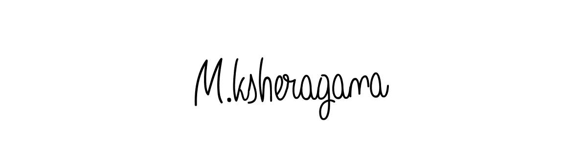 Also we have M.ksheragana name is the best signature style. Create professional handwritten signature collection using Angelique-Rose-font-FFP autograph style. M.ksheragana signature style 5 images and pictures png
